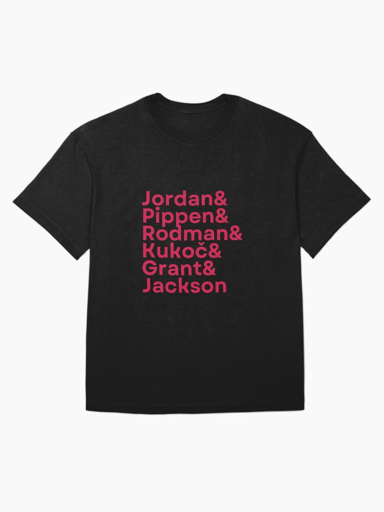 90's Bulls Dynasty Ampersand (white on red) Oversized T-Shirt
