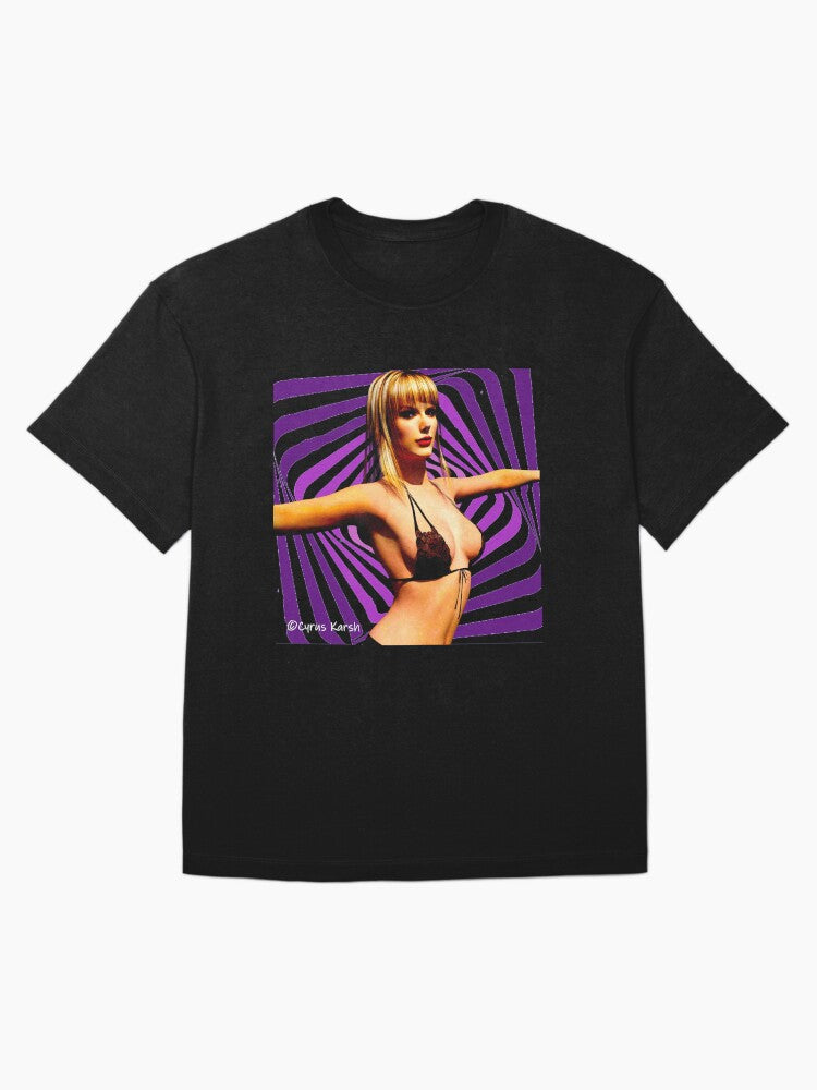A Painting of Taylor Swift Illustrating Her Song "Death By A Thousand Cuts" Oversized T-Shirt