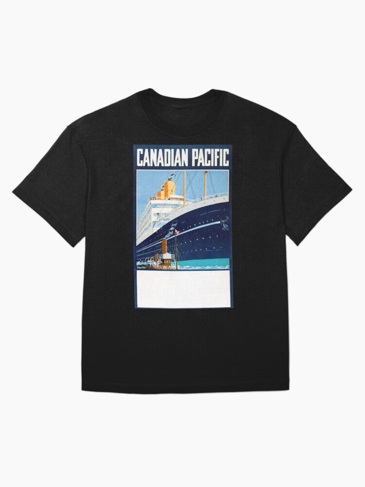 1920 Canadian Pacific Travel Poster Oversized T-Shirt