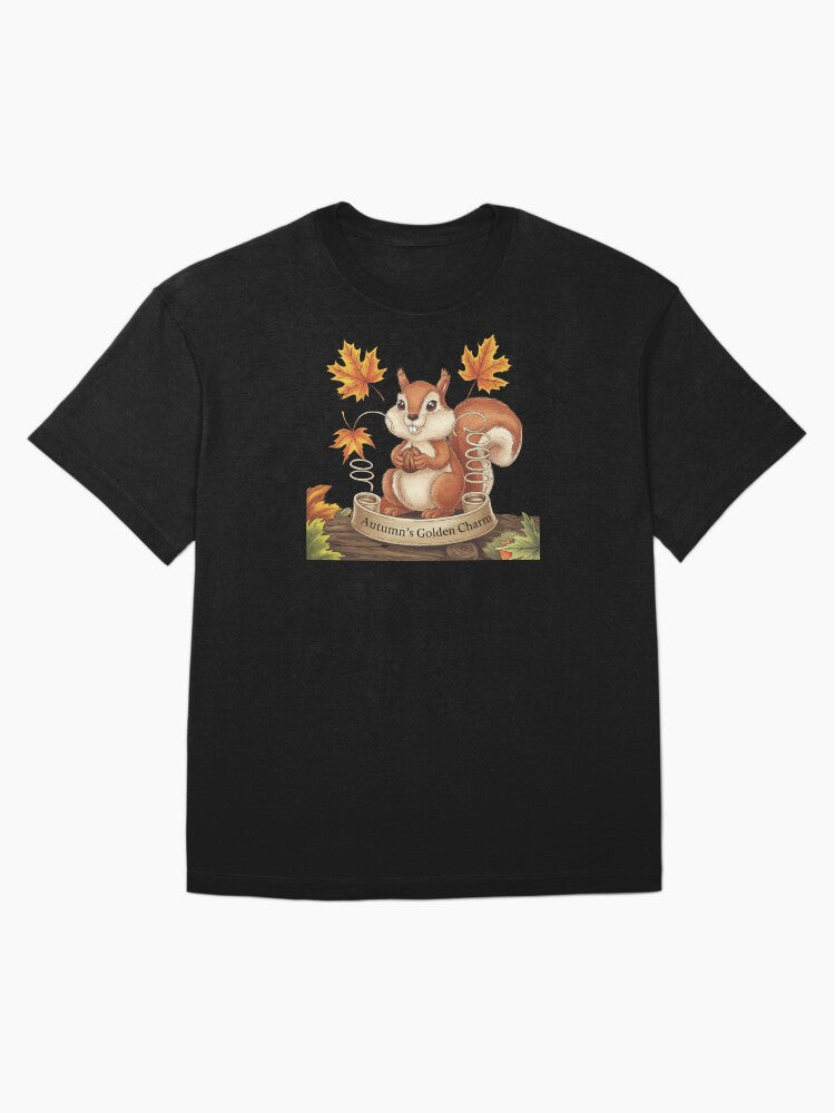 ,Autumn's golden charm, Funny Gifts for Autumn Oversized T-Shirt