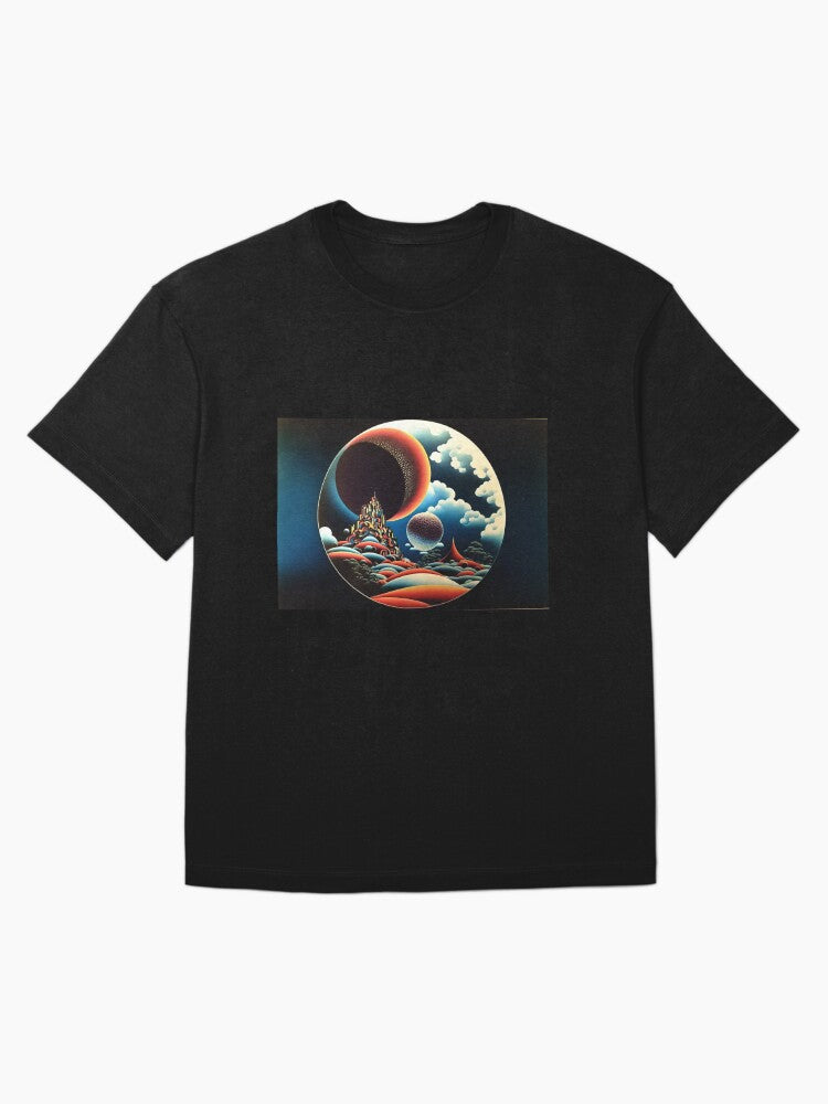 1970s surreal scifi graphic Oversized T-Shirt