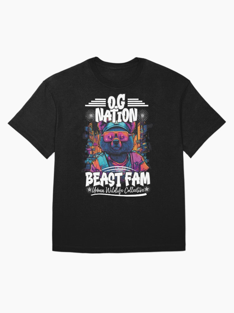 OG Nation, Beast Fam | Anime Streetwear | Hip Hop Fashion, Urban OG Nation, Beast Fam | Anime Streetwear | Hip Hop Fashion, Urban clothing Oversized T-Shirt Style001