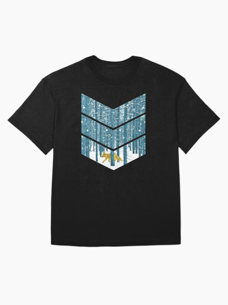 A Golden Fox In The Wild Oversized T-Shirt