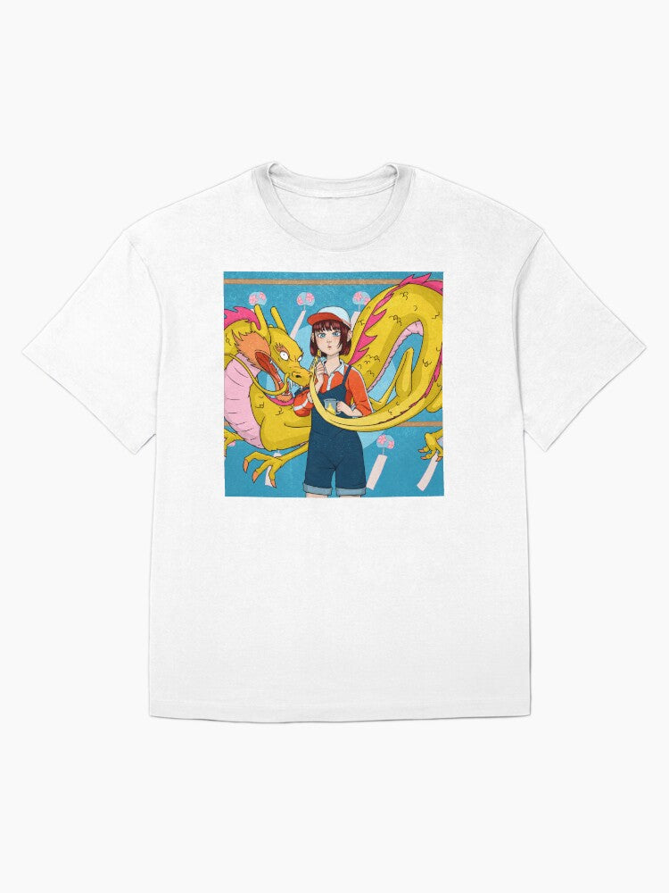 A Girl and Her Lemonade Dragon Oversized T-Shirt