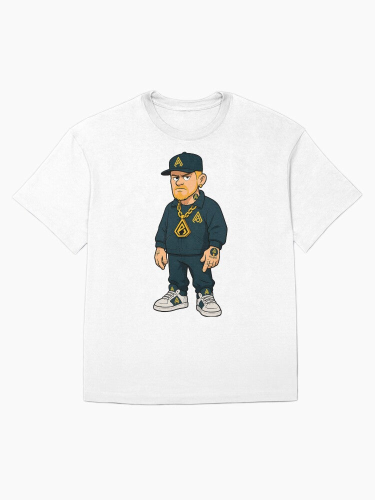 90s urban rapper with tattoos Oversized T-Shirt