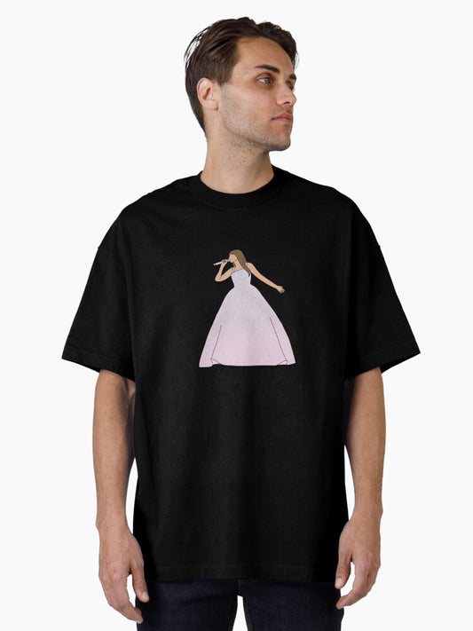 *:･ﾟsilver speak now ballgown - taylor swift - the eras tour ✧*:･ﾟ Oversized T-Shirt