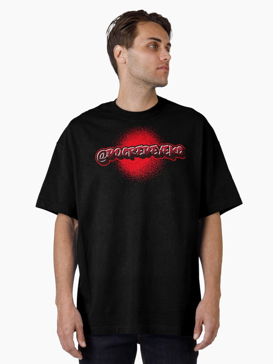 @DocRedEyeKC Spray Paint Oversized T-Shirt