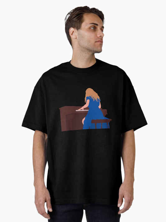 1989 taylor's version announcement at piano Oversized T-Shirt