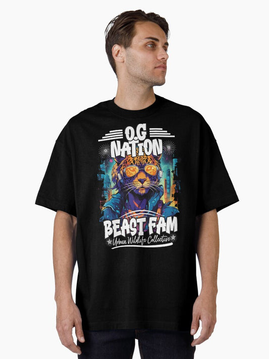 OG Nation, Beast Fam | Anime Streetwear | Hip Hop Fashion, Urban OG Nation, Beast Fam | Anime Streetwear | Hip Hop Fashion, Urban clothing Oversized T-Shirt Style005