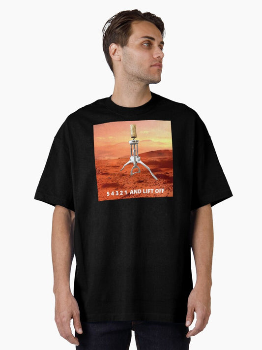 5 4 3 2 1 AND LIFT OFF Oversized T-Shirt