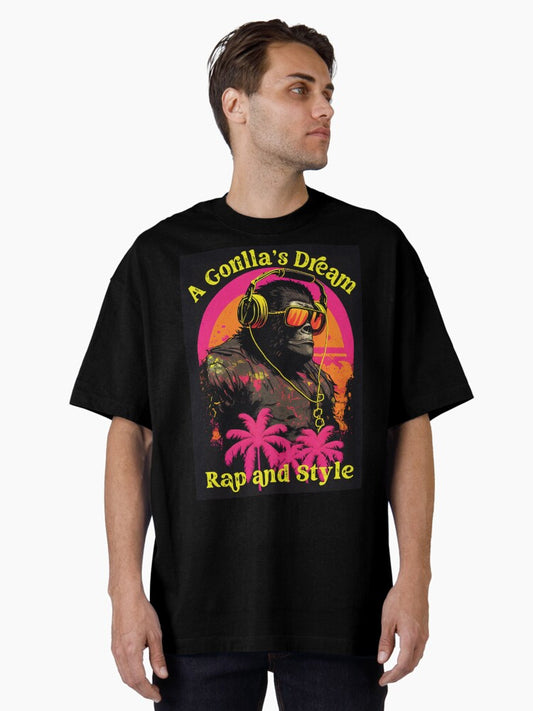 A Gorilla's Dream, Rap and Style Street Drip T-Shirt-V 3 Oversized T-Shirt