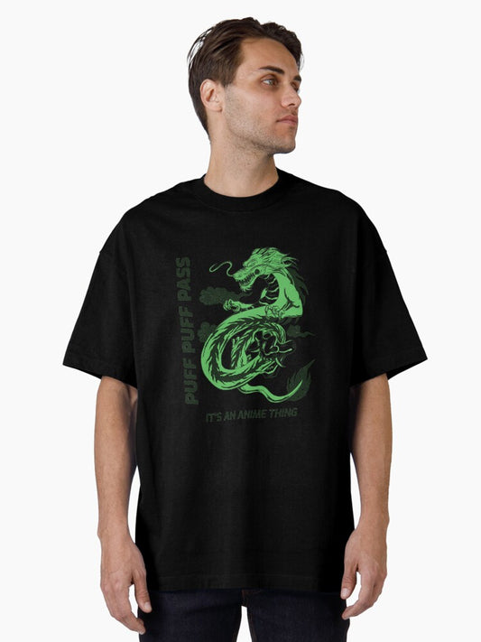 Dragon Weed Anime Thing Oversized T-Shirt