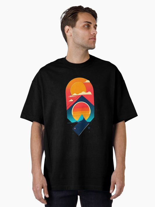 A cool, clasic, color minimalist design Oversized T-Shirt