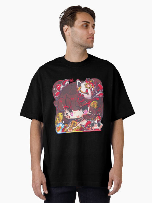 1863 - Sparkle / 花火 Oversized T-Shirt