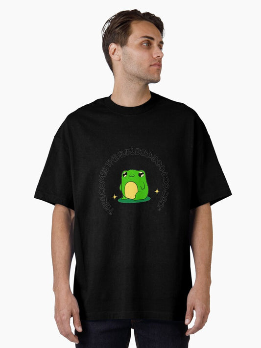 "Here comes the sun, doo-doo-doo-doo." - The Beatles, "Here Comes the Sun" Oversized T-Shirt