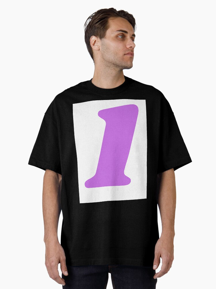 1 Number Design Oversized T-Shirt