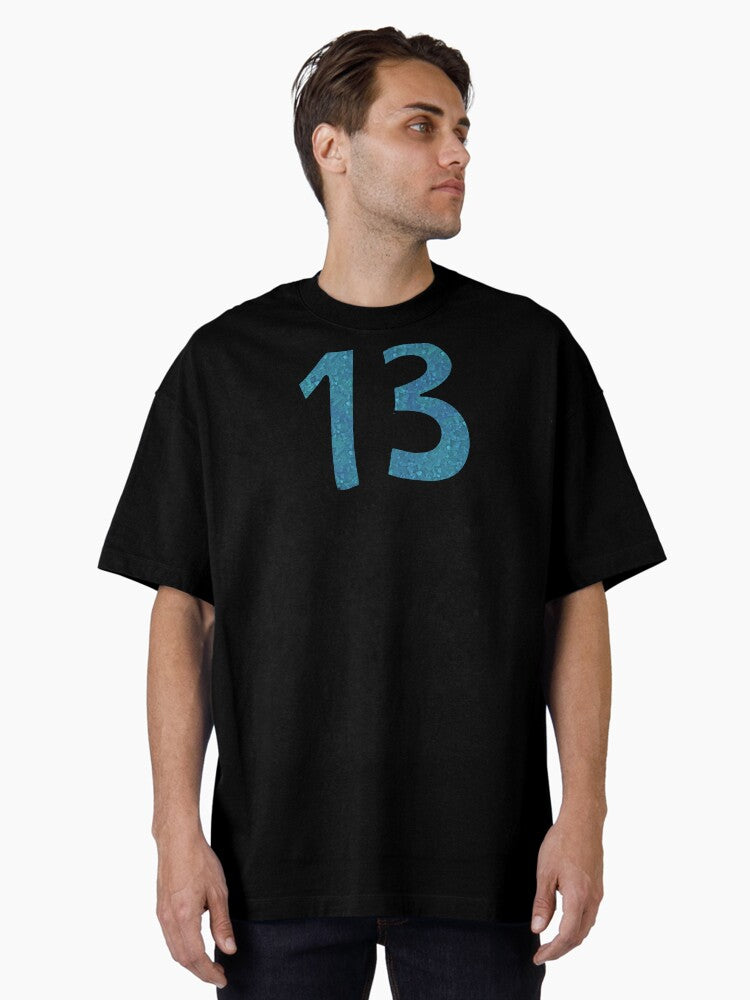 13 blue taylor swift Oversized T-Shirt