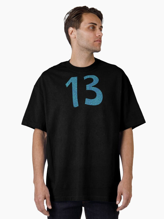 13 blue taylor swift Oversized T-Shirt