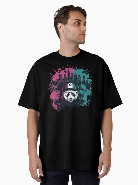 8 Ballers Panda Oversized T-Shirt