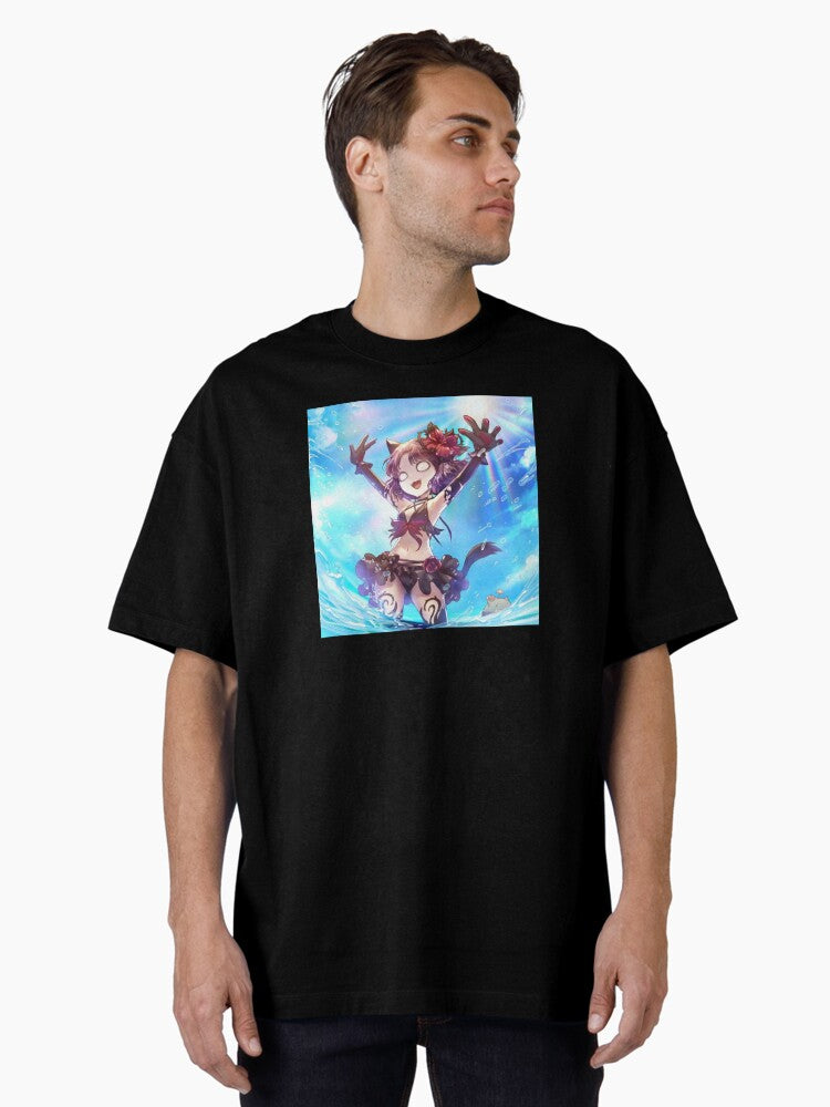 #19 (Cats) Crazed Moneko Oversized T-Shirt