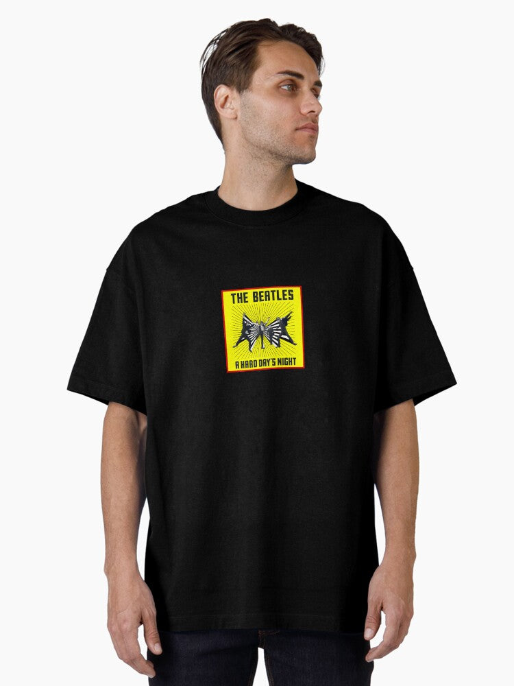 A Hard Day's Night Yellow movie poster Oversized T-Shirt