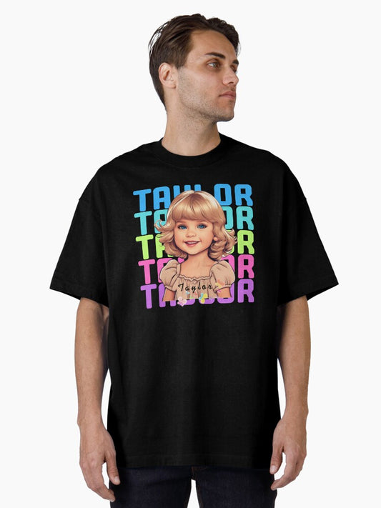 A Little Girl, Her name is Taylor Oversized T-Shirt