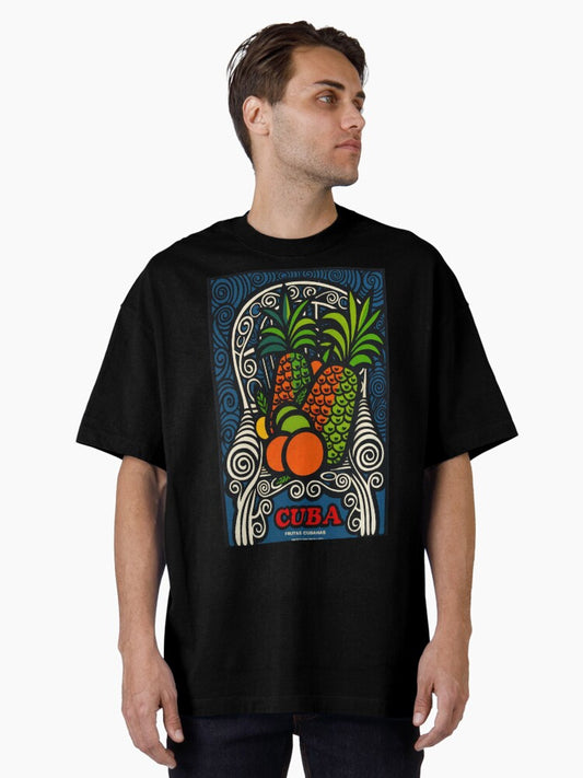 Cuba vintage travel poster Oversized T-Shirt