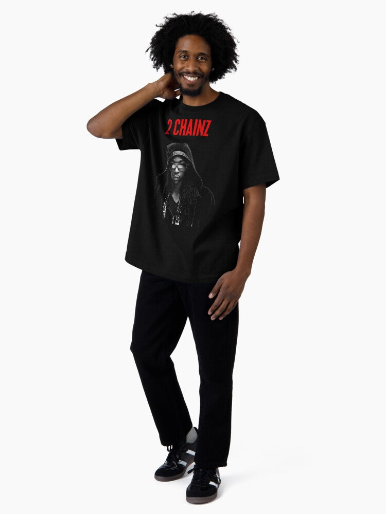 2 Chainz Black and White Oversized T-Shirt