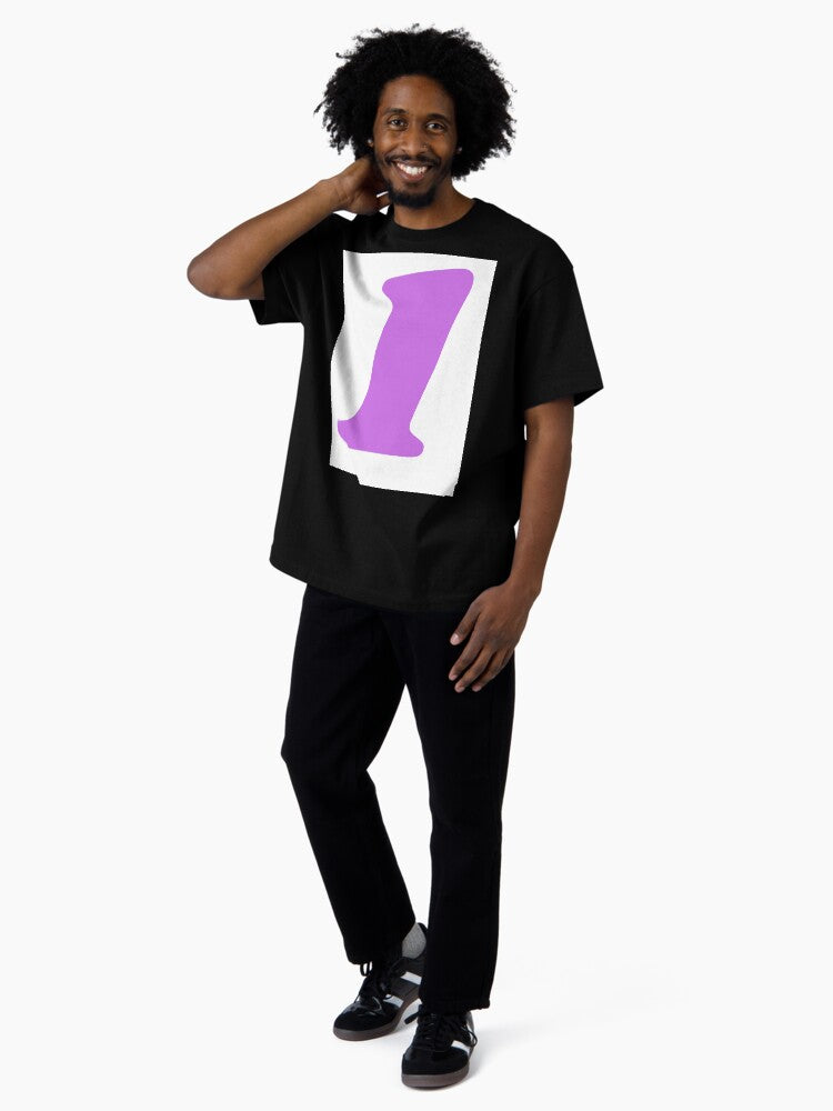 1 Number Design Oversized T-Shirt