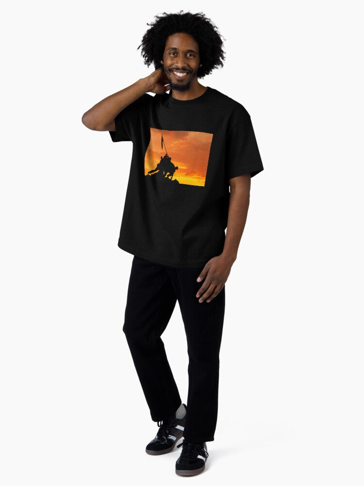 2-23-45; Mt. Suribachi, Iwo Jima Oversized T-Shirt