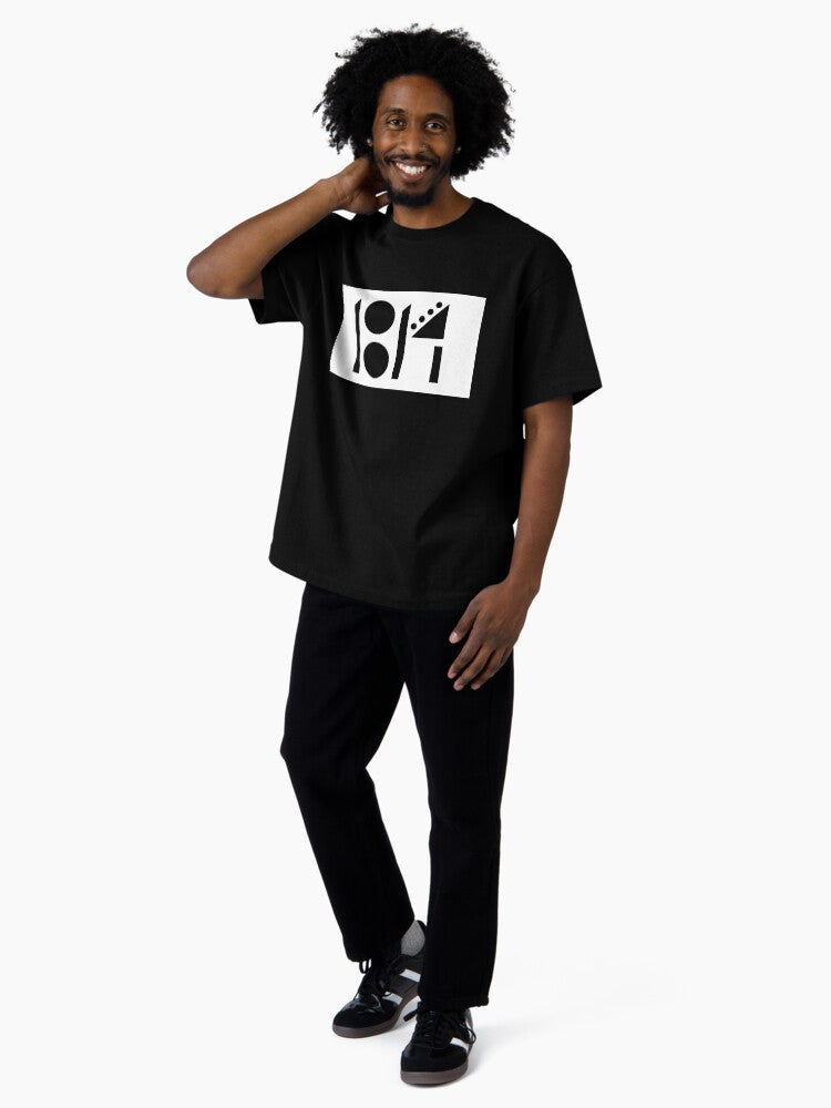 1814 blackout Oversized T-Shirt
