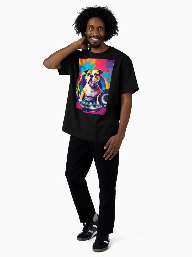 A Dog's Hip Hop Journey - The Doggy Rapper - The Hip Hop Doggy Oversized T-Shirt