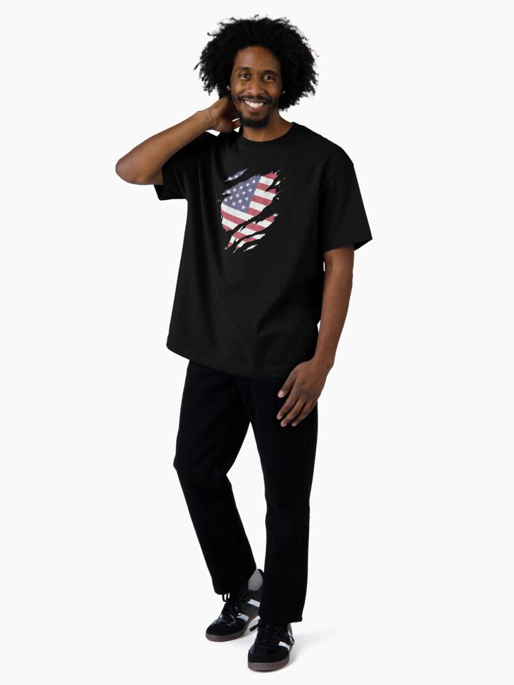 4th of july - united states flag Oversized T-Shirt