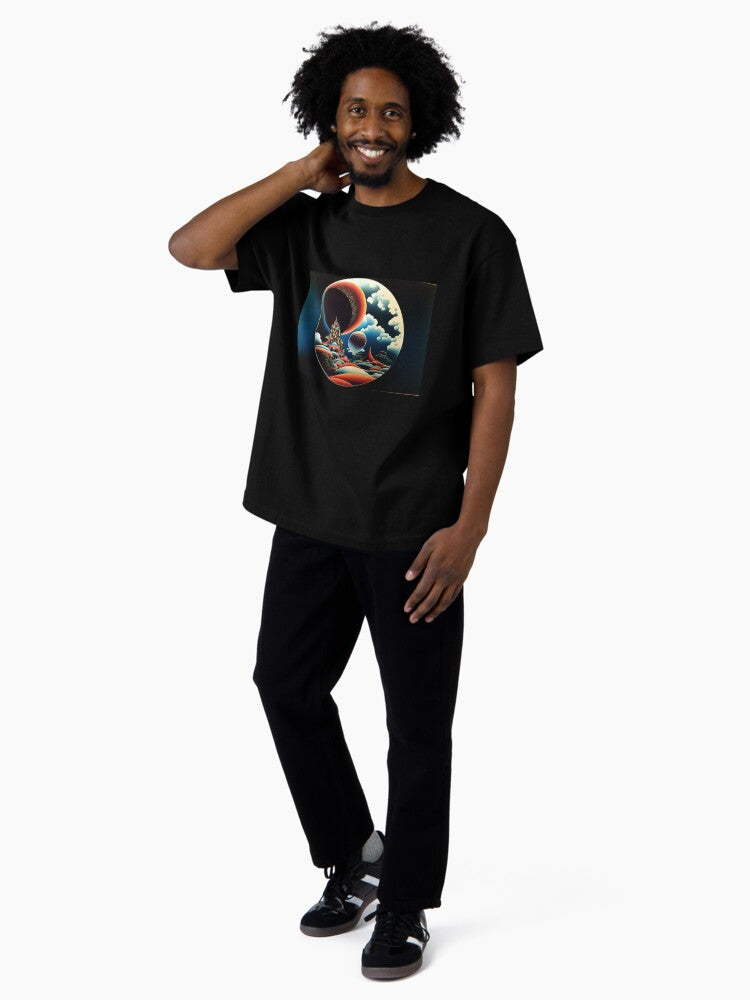 1970s surreal scifi graphic Oversized T-Shirt