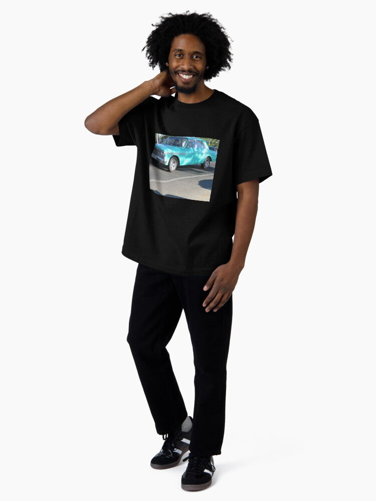 a blue clasic Oversized T-Shirt