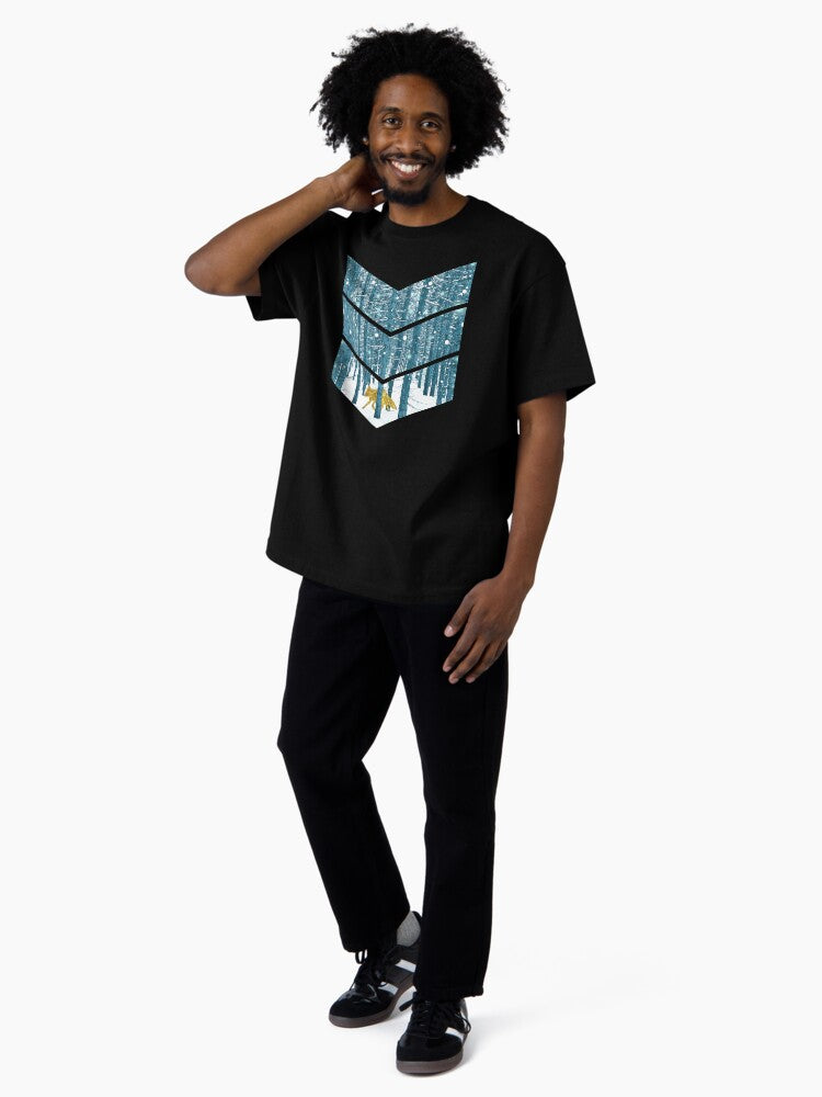 A Golden Fox In The Wild Oversized T-Shirt