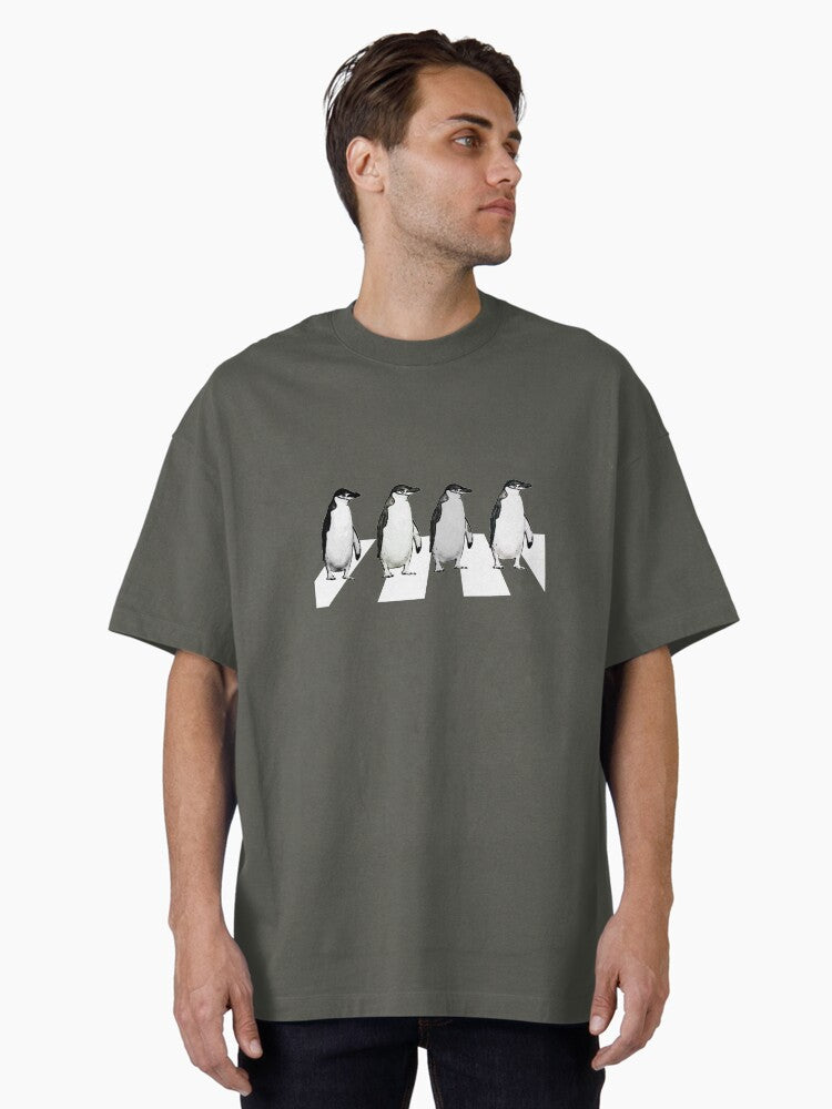 Abbey Road Penguins Oversized T-Shirt