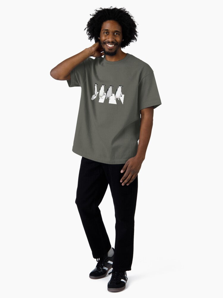 Abbey Road Penguins Oversized T-Shirt