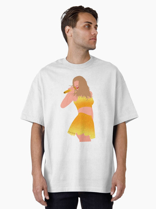 gold 1989 set the eras tour Oversized T-Shirt