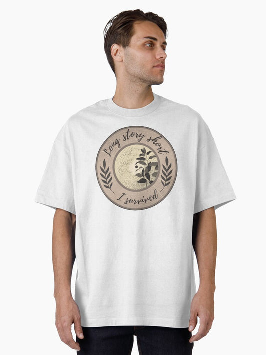 "Long story short i survived" Taylor Swift Evermore Oversized T-Shirt