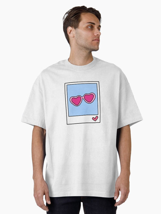 22 red sunglasses polaroid - kindle stickers Oversized T-Shirt