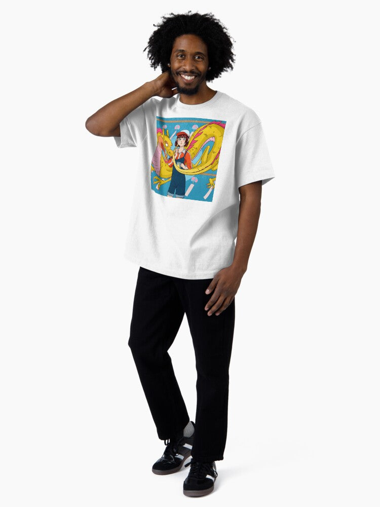 A Girl and Her Lemonade Dragon Oversized T-Shirt