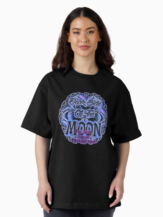 Dark side of the moon but still social distancing Oversized T-Shirt