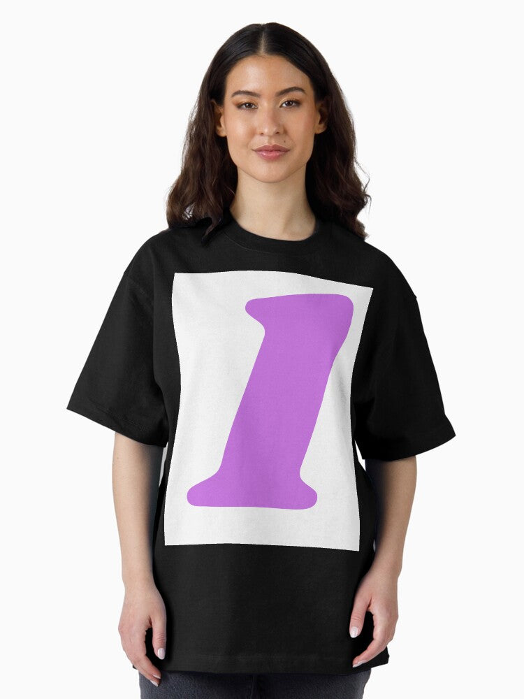 1 Number Design Oversized T-Shirt
