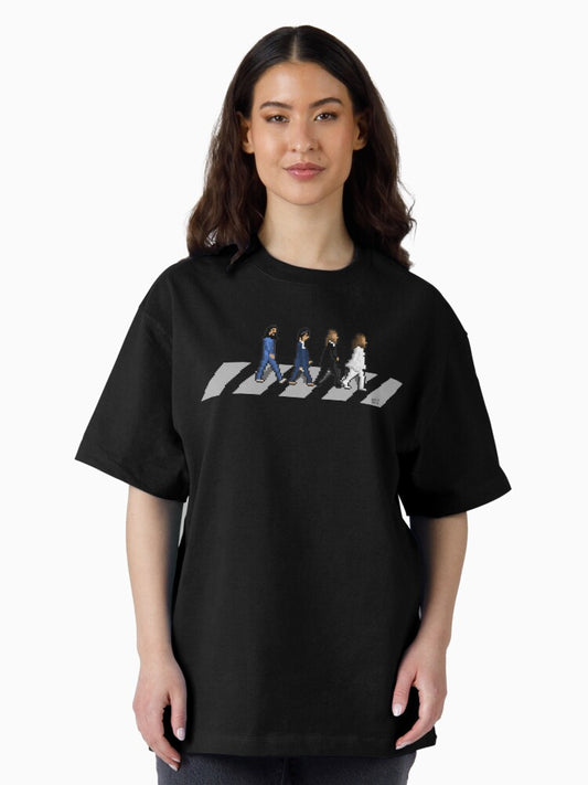 Abbey Road Pixel Art Oversized T-Shirt