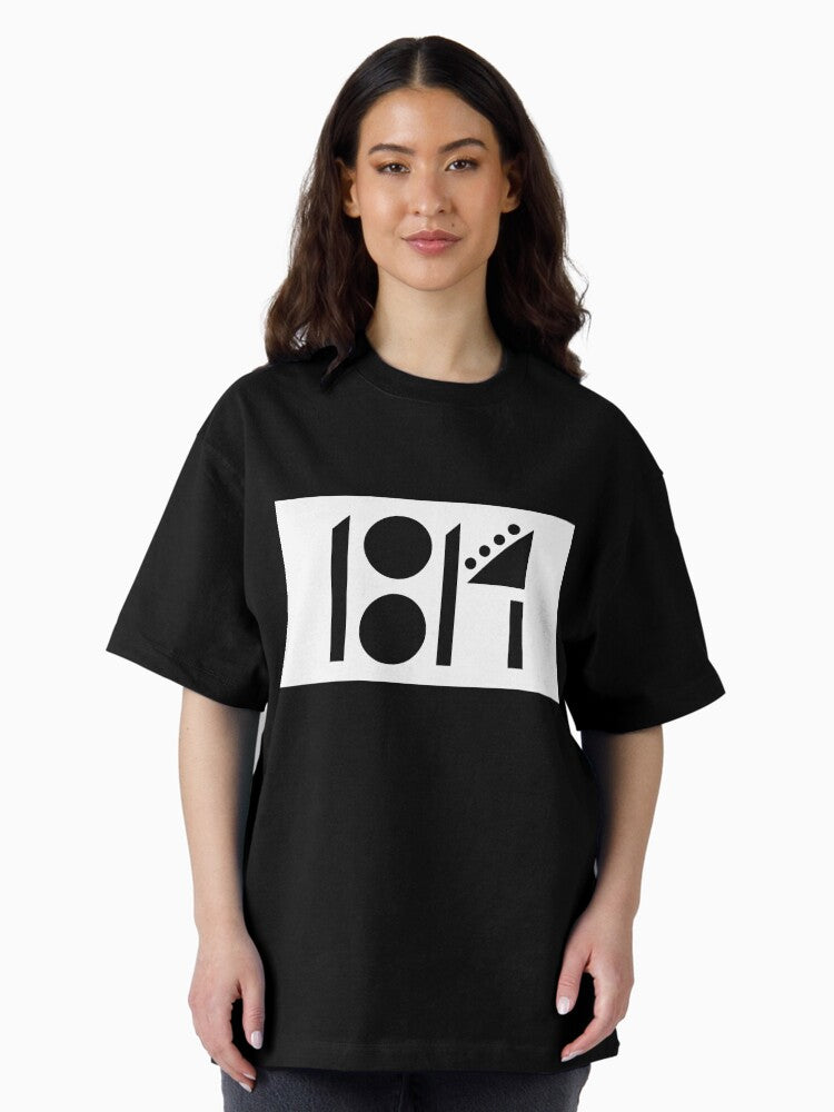 1814 blackout Oversized T-Shirt
