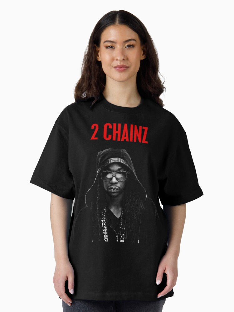 2 Chainz Black and White Oversized T-Shirt