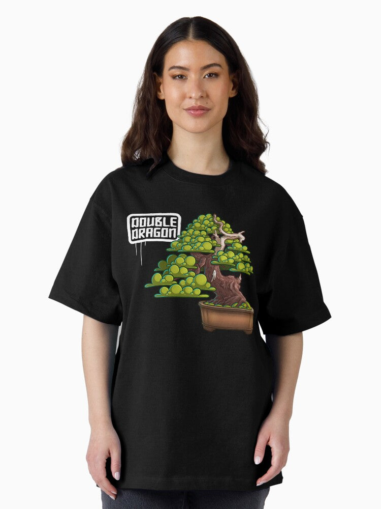 02 Dubble dragon bonsai on white Oversized T-Shirt