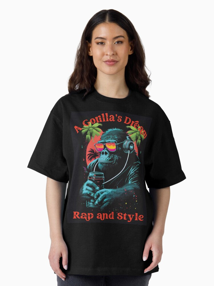 A Gorilla's Dream, Rap and Style Street Drip T-Shirt-V 2 Oversized T-Shirt