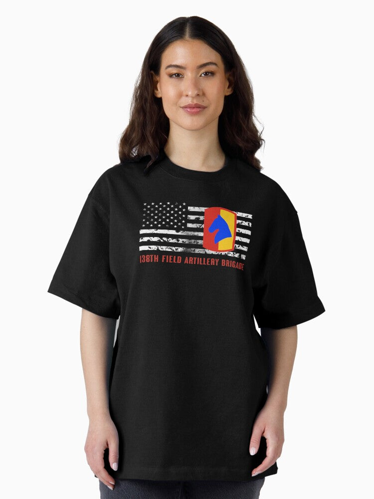 138th Field Artillery Brigade Oversized T-Shirt